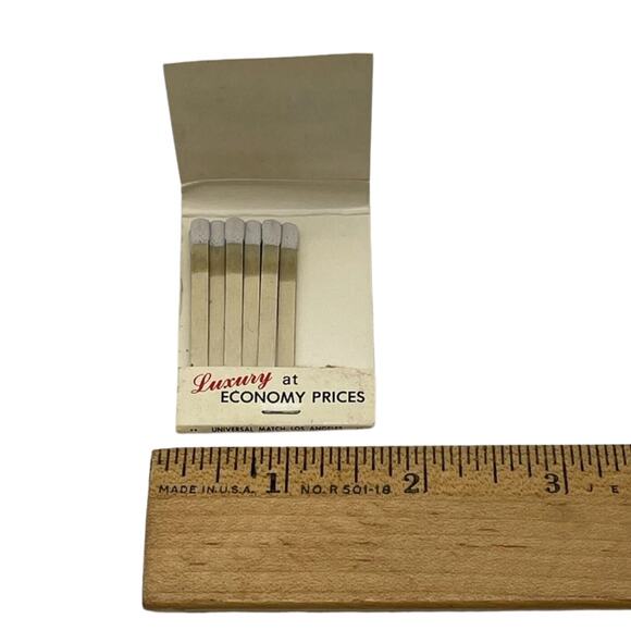 Vintage California Western 6 Saver Motel Advertising Matchbook Cover Unstruck - Picture 6 of 6